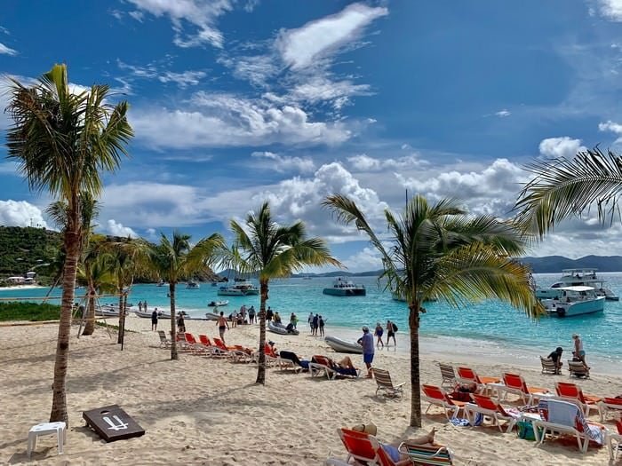 White Bay Beach in British Virgin Islands